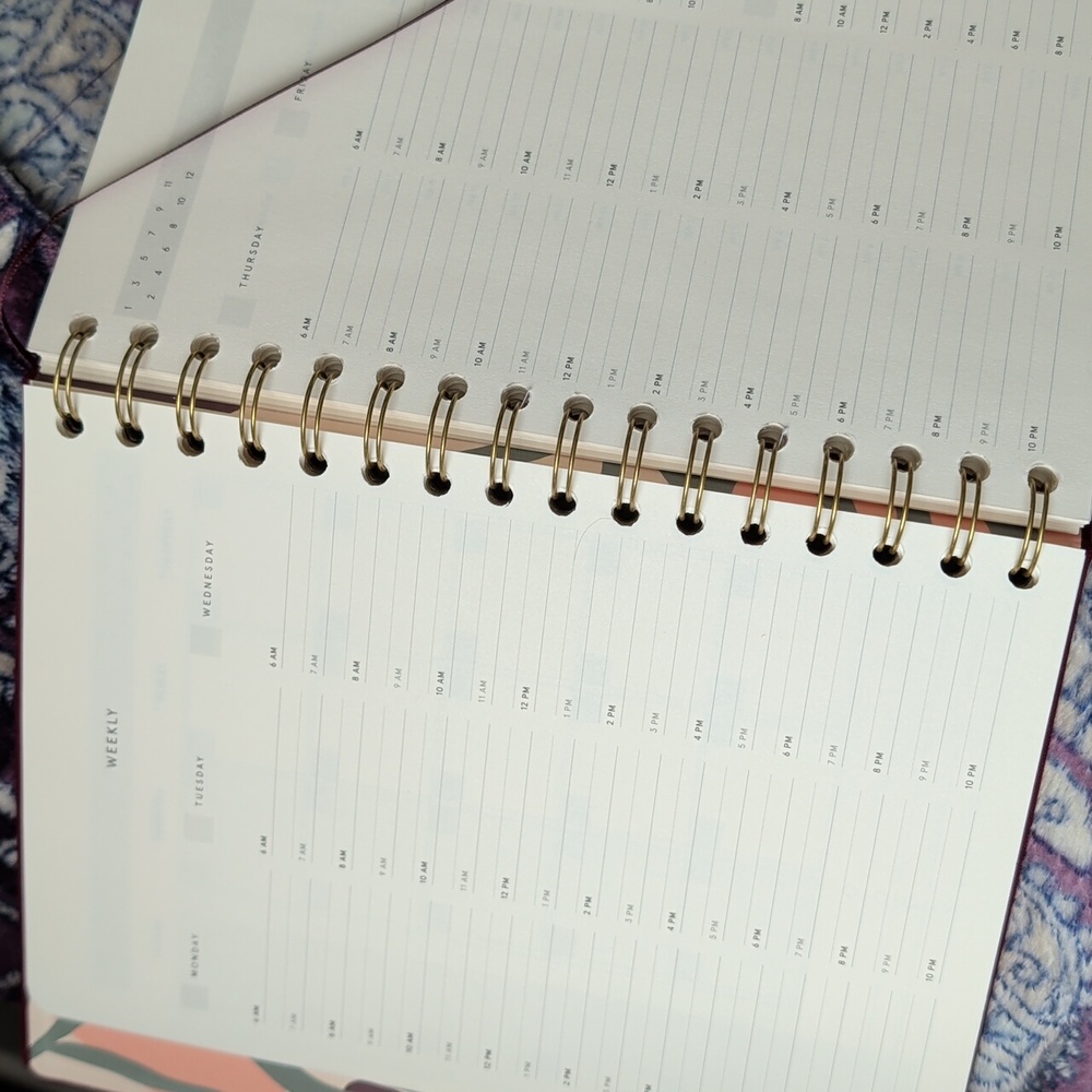 Baltic Club Burgundy Hardcover Planner - Picture 4 of 5